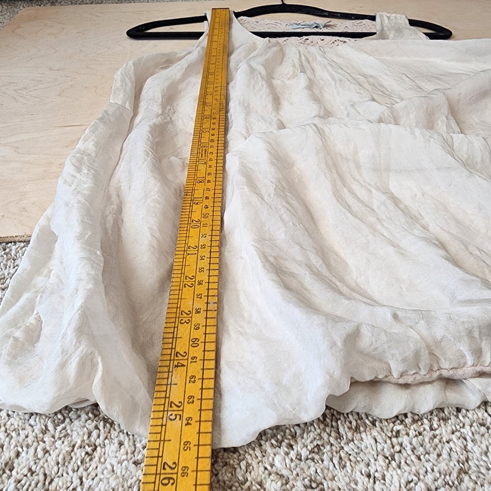 Elena Baldi Silk Lace Beige Tank Top Medium - Picture 10 of 12